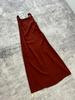 2024 Summer Slimming Natural Hemp A-line Dress with Knot Straps