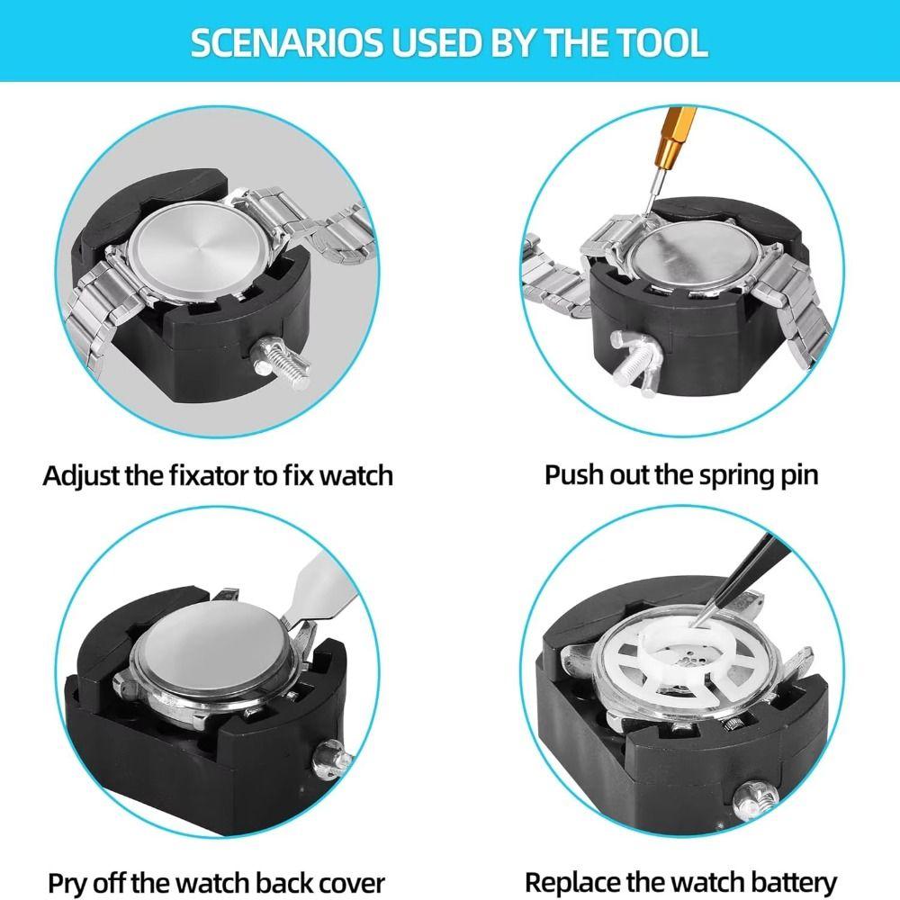 147Pcs/Set Non-slip Watch Repair Tool Set Precise Watch Repairing Tools Kits  Battery Replacement