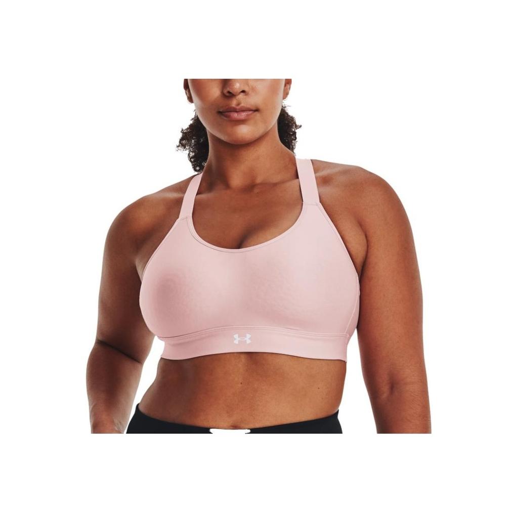 Under Armour Continuum Mid Sports Bra Medium Support Women Underwear Pink 1372559-676