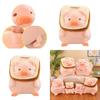 Adorable Lulu Pig Plush Toy Wholesale New Bread Toast Pig Stuffed Animal Doll Birthday Gift Pillow