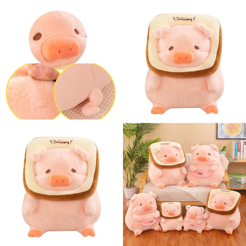 Adorable Lulu Pig Plush Toy Wholesale New Bread Toast Pig Stuffed Animal Doll Birthday Gift Pillow