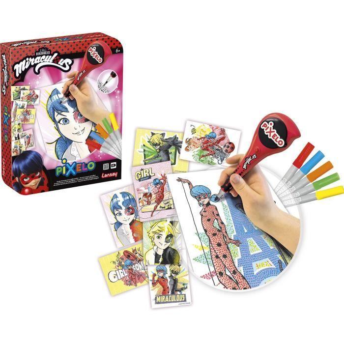 Pixelo électronique miraculous® - activités artistiques - lansay - dessin et coloriage - dès 6 ans