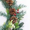 Artificial Wreath Christmas Wreath with Pinecone Berries Decoration for Front Door Garden Yard Christmas Decorations