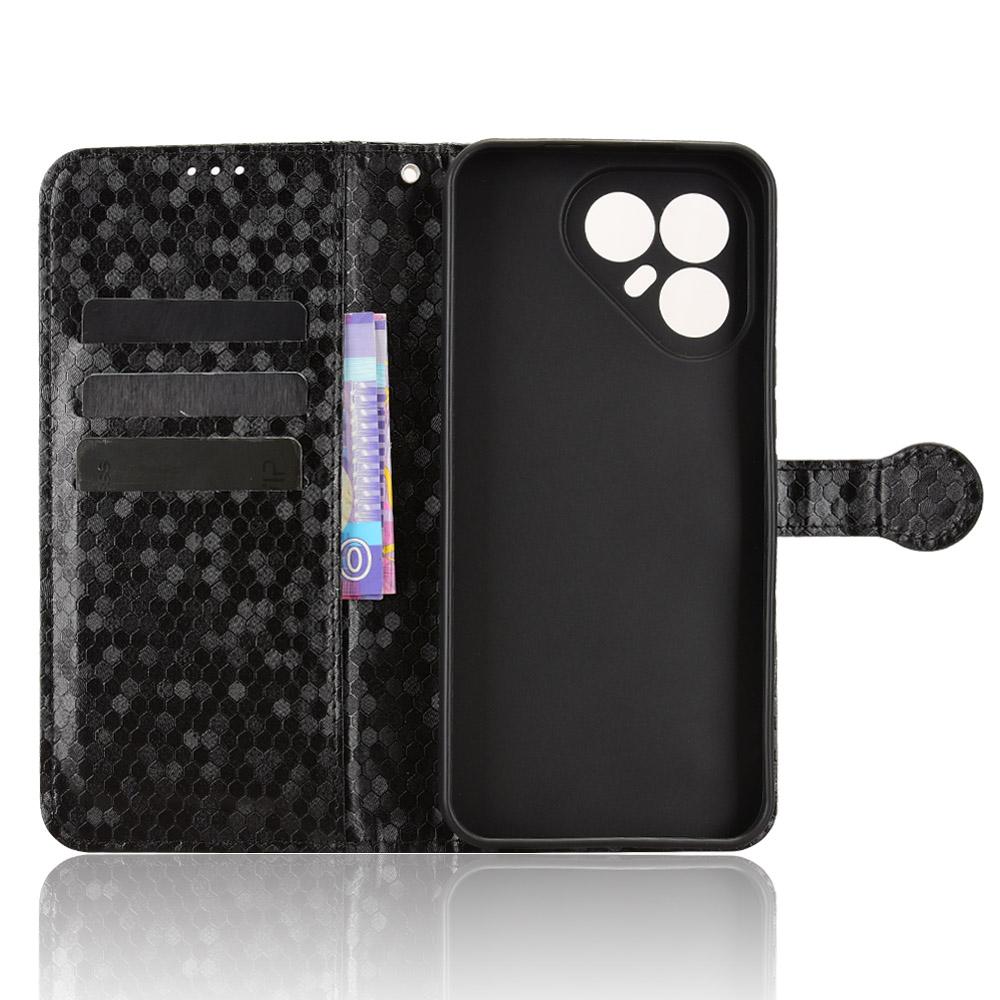 For TECNO Pova 7 Pro 5G Wallet Case Dot Pattern Imprint PU Leather Phone Cover with Wrist Strap