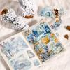Heißer Verkauf 20 Blätter PET gestanzte Aufkleber Buch Vier Jahreszeiten Landschaft Dekorative Scrapbooking Material Tagebuch Album Bastelbedarf