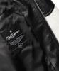 Doffjason Oversized Vegan Leather Rapid Two-Tone Jacket
