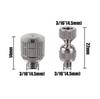 0.3/0.4/0.5/0.6mm Low Pressure Mist Nozzle and Direction Adjustable Nozzle Seat Garden Atomization Humidification Sprayer Head