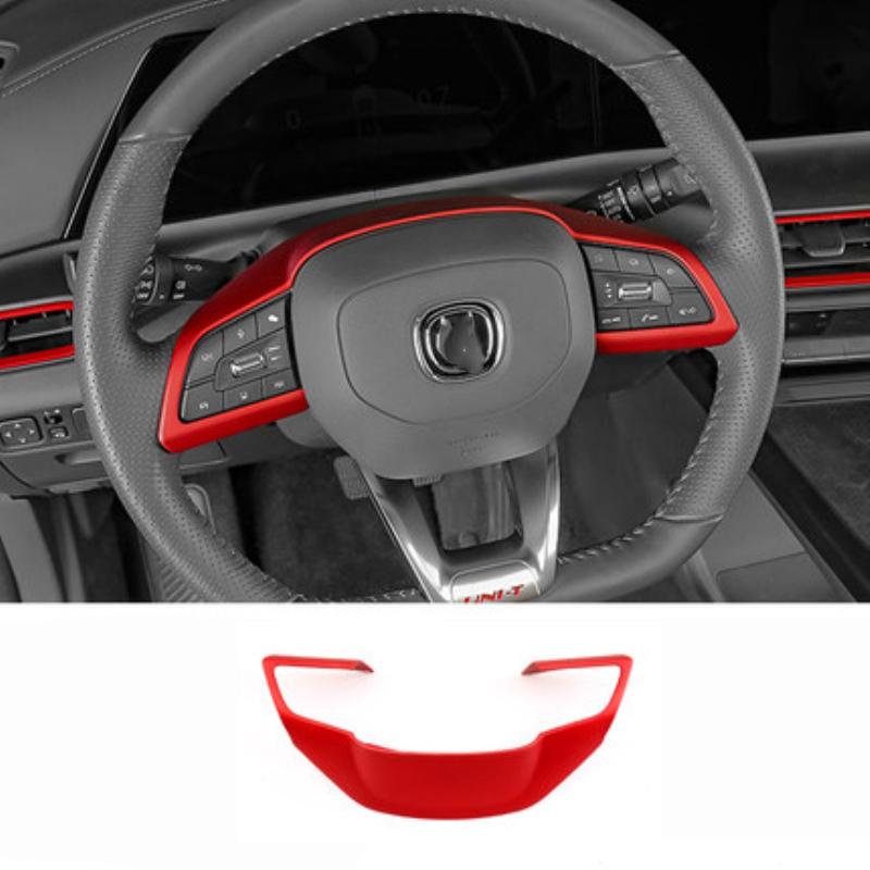 For Changan CS35 PLUS Accessories -2025 ABS CarbonFiber Car Steering Wheel Button Cover Trim Steering Wheel Control Sticker