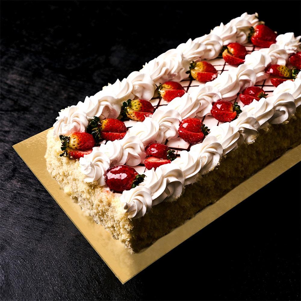Kuchenboden, Goldener Rechteckiger Kuchen 40x30 cm