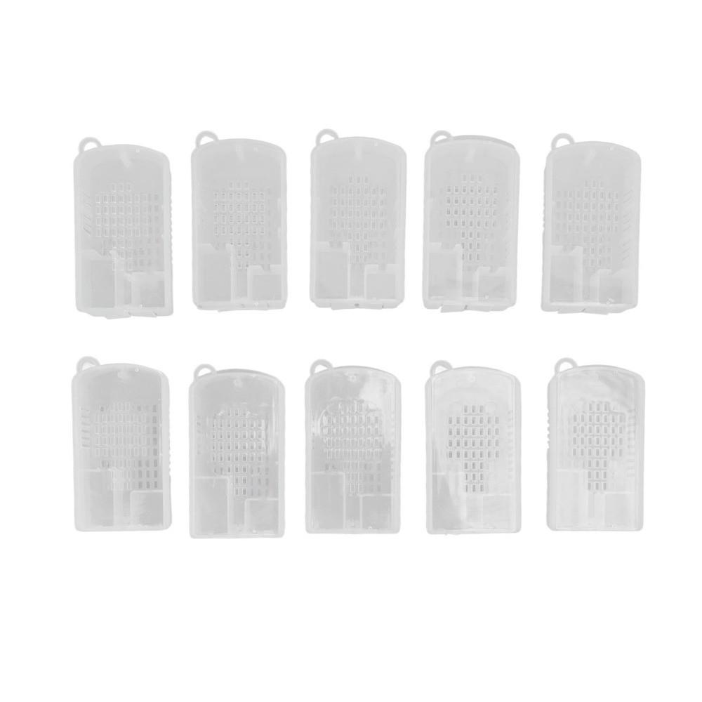 10Pcs Plastic Bee Transport Cage Ventilated Beekeeping Cage With Vents Bee Rearing Cage  Beekeepers