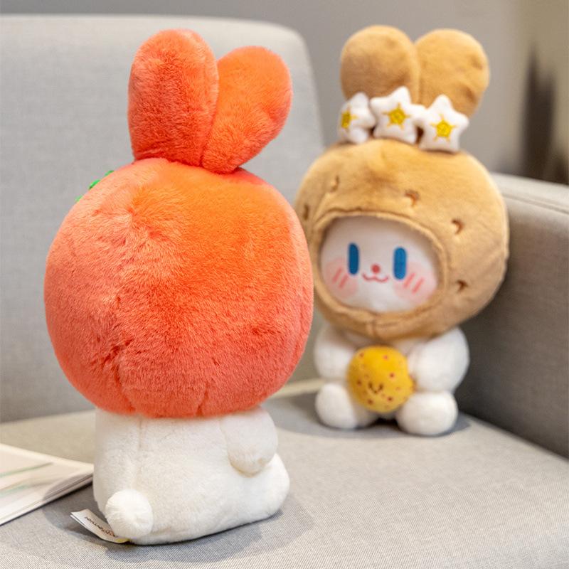 Vegetable Rabbit Pendant New Cute Potato Broccoli Rabbit Plush Toy Doll Gift