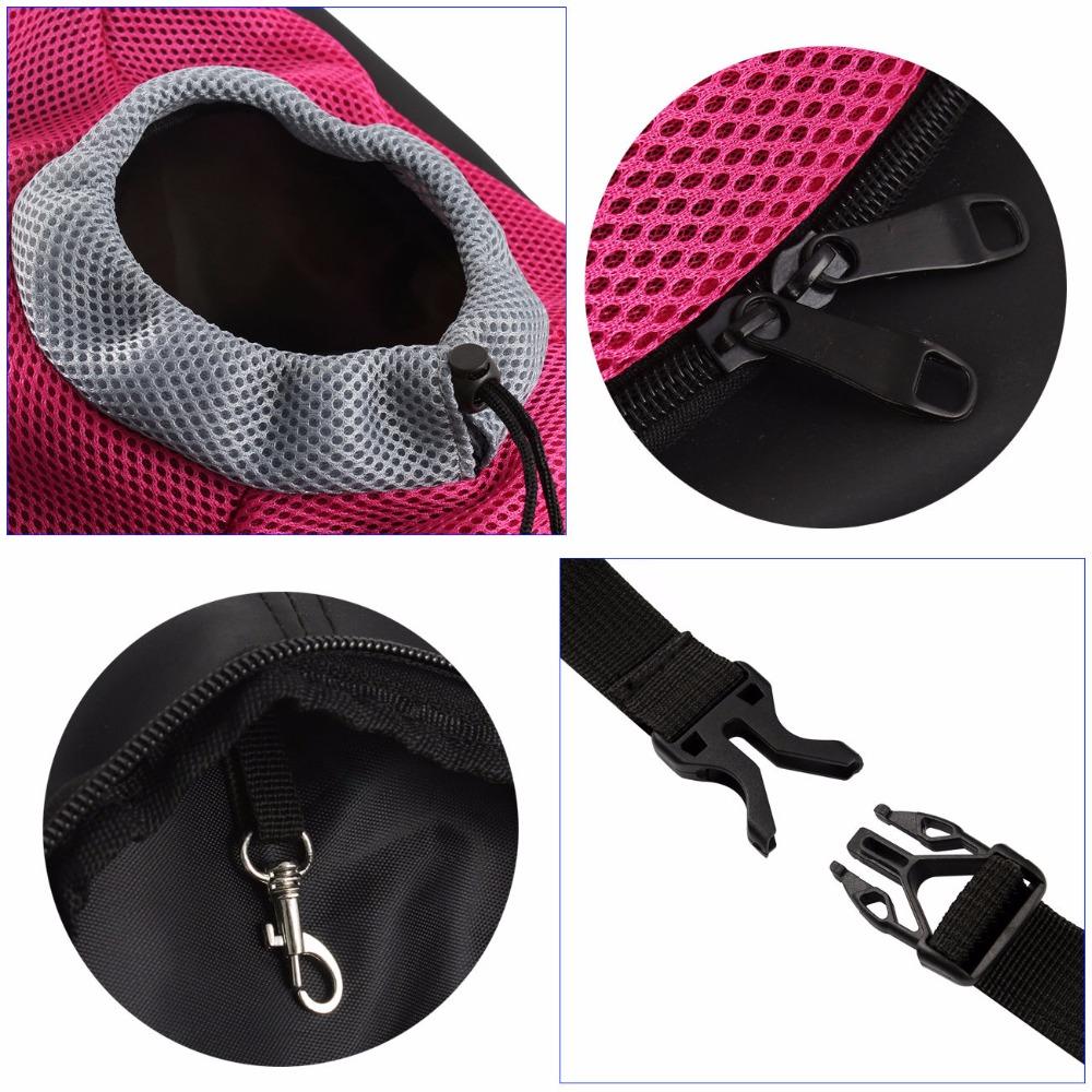 Haustier Hundetransporttasche Haustier Rucksack Tasche Tragbar Reise Tasche Haustier Hund Vordertasche Netz Outdoor Wandern Kopf Heraus Doppelschulter Sport DB