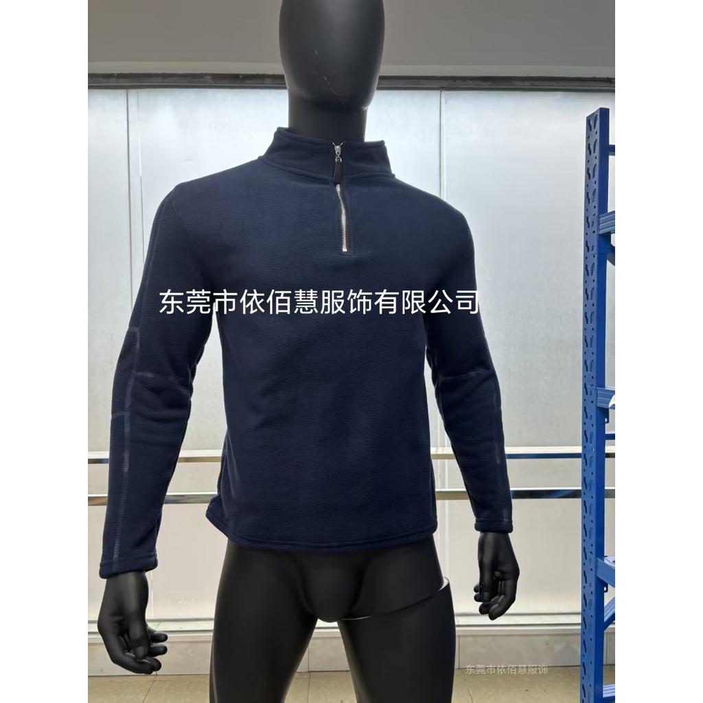 Herren Herbst Winter Halbreißverschluss Stehkragen Unifarben Fleece Lässiges Mode Oberteil