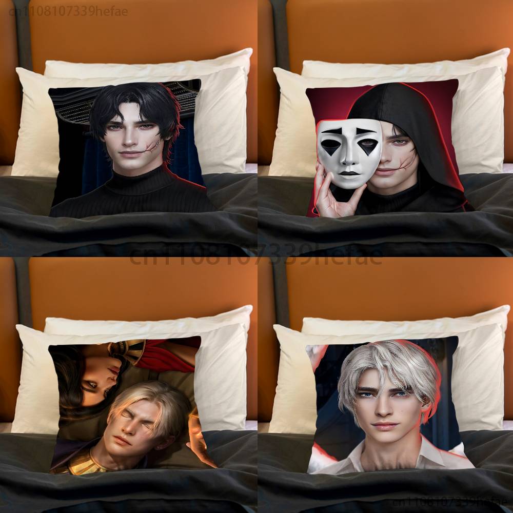 Game Romance Clubs Pillow Cases for Bedroom Living Room Sofa Home Decor Polyester Cushion Cover with Zipper