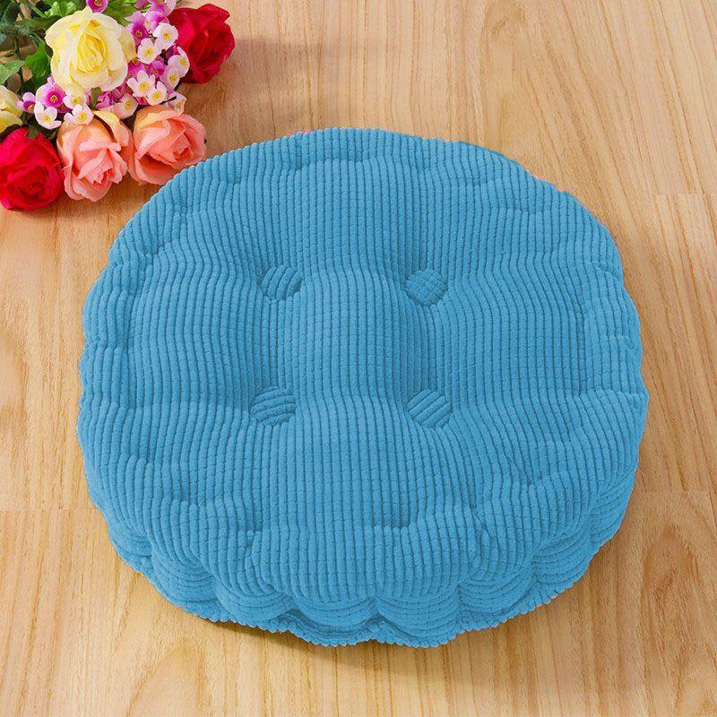 Luxurious Round Corduroy Chair Pad Cushion For Patio Car Office And Sofa