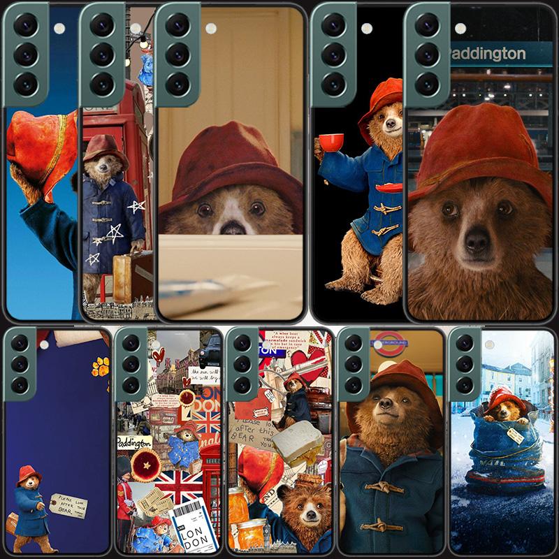 Cute P-Paddington Bear Phone Case For Samsung Galaxy S22 S25 Ultra S21 S10 Plus S26 Edge S20 S23 S24 FE Cover Silicone Soft