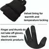 Winter Warme Handschuhe Verdicktes Fleecefutter Fahrradhandschuhe Anti-Rutsch Kälteschutz Thermisch Touchscreen Outdoor Sport Skihandschuhe