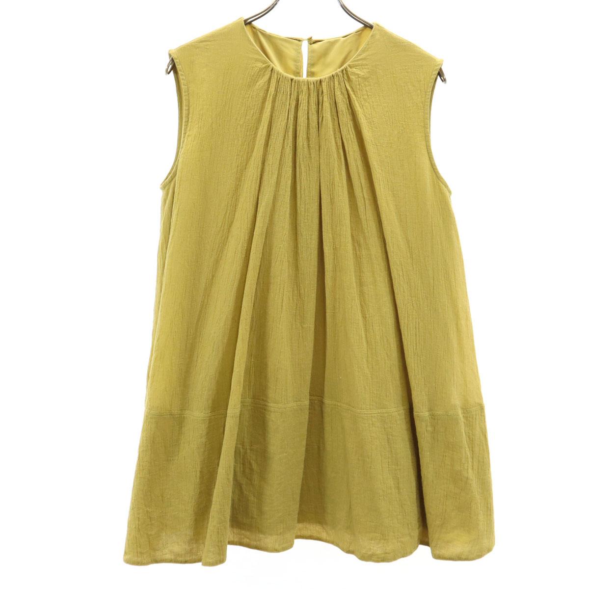 

Mila Owen No sleeve Cather shirt mustard Women Used