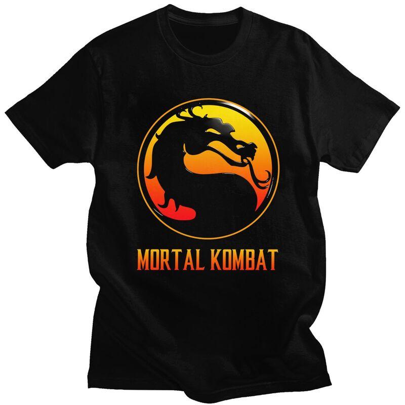 

Custom Trendy Mortal Kombat Logo T Shirt Men Short Sleeves Pure Cotton T-shirt Casual Sub Zero Scorpion Game Tees Fashion Tsh... S разноцветный