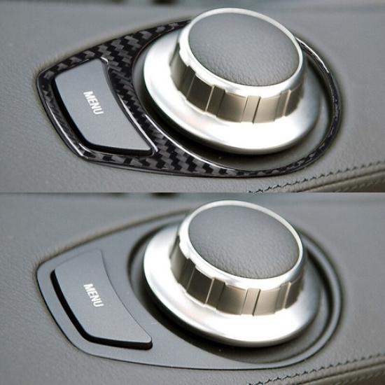 For BMW 6Series E63 E64 2004-2010 Carbon Fiber Radio Console Frame Cover Trim SU