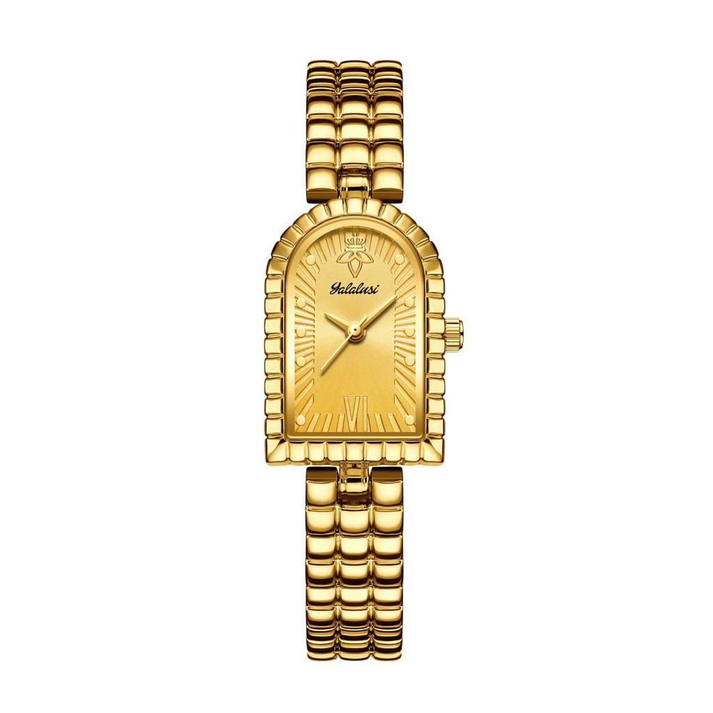 Yalalusi Arch Ladies Watch Vintage Classic Ladies Watch Vacuum Plating