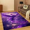 3D Fantasy Cartoon Phoenix Bird Carpet Rug for Living Room Sofa Home Bedroom Kitchen Doormat Decor,Playroom Non-slip Floor Mat