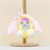 Turn Into Baby Rabbit Plush Keychain Toy Cartoon Doll Backpack Gifts Pendant