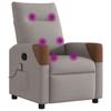 Massage Chair Taupe Fabric