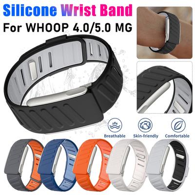 Compatible for WHOOP 4.0/5.0 SportFlex Wrist Band Soft-Touch Silicone Waterproof and Sweatproof Replacement Band Adjustable Band