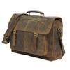 Personalized Genuine Buffalo Leather Briefcase Laptop Messenger Bag Computer Satchel Handmade Bags for Men College Bag Shoulder Bag Large