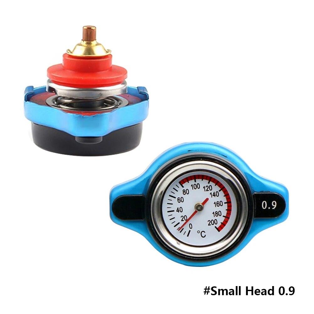 0.9Bar 1.1Bar 1.3 Bar Thermost Radiator Cap Tank Cover Water Temperature Gauge Cover Racing Car Big or Small Head