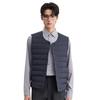 Snow Flying Men's Lightweight Pure Color Round Neck Down Vest