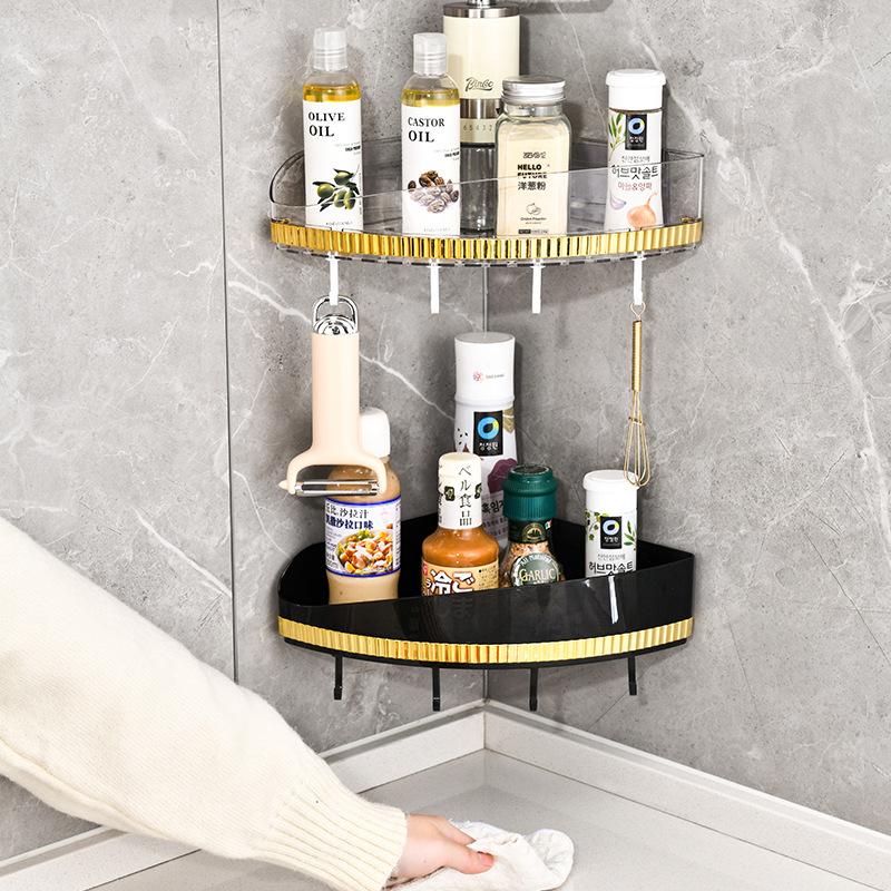 

«Многофункциональный угловой стеллаж для хранения на кухне и в ванной»