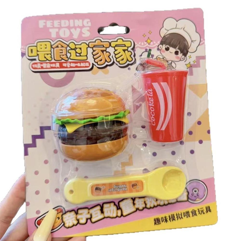 Simulation Food Japanese Early Education Toy Simulation Hamburger Pudding Toy  Early Education