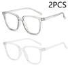 Anti-blue Light Glasses for Women with Regular Eyeglass Frame Finished Retro Flat Light Frame