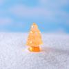 10Pcs Mini Christmas Tree Decoration Glow In The Dark Resin Crafts DIY Dollhouse Snow Garden Desktop Miniature Xmas Tree Ornament Holiday Decor