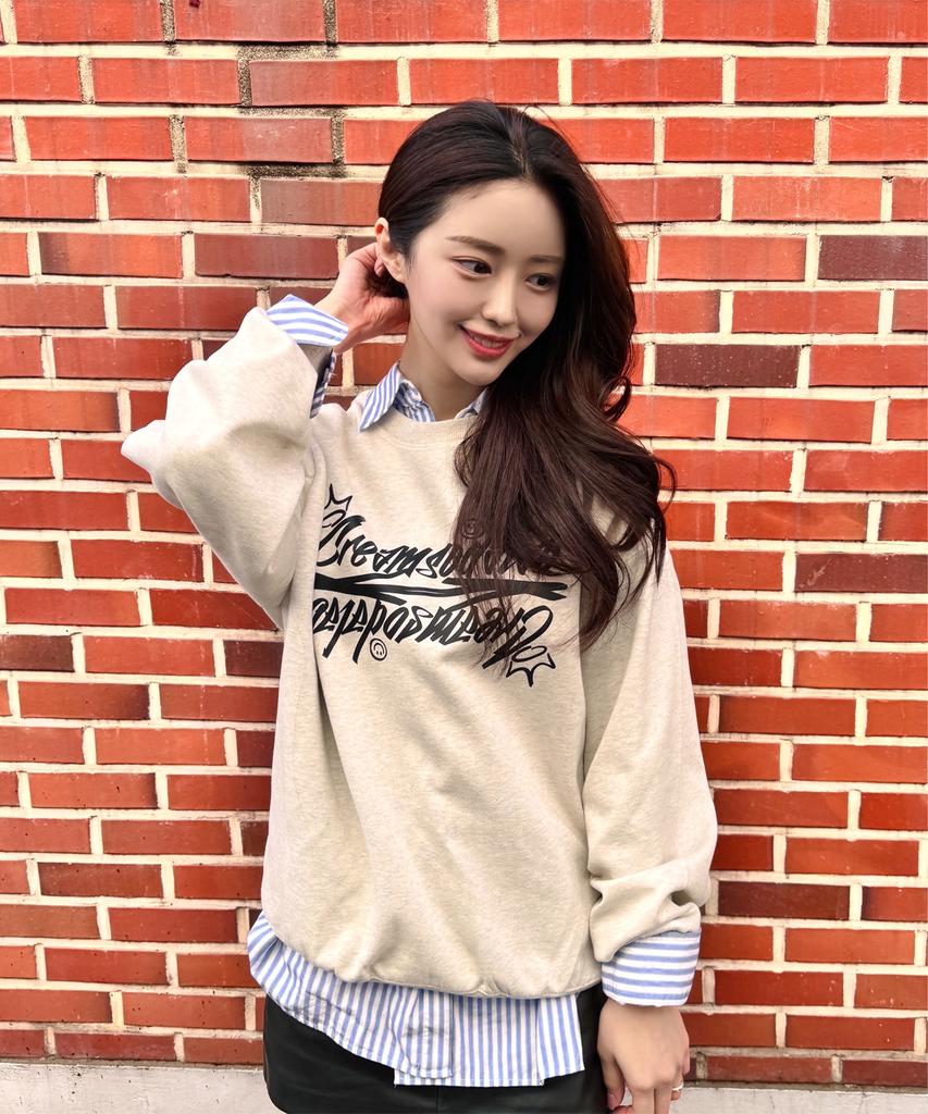 CREAM SODA LAB Crsdel Lettering Sweatshirt (Type B)