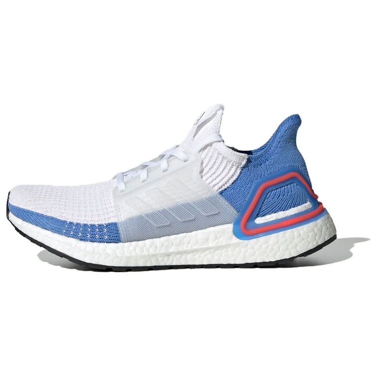 

Adidas UltraBoost 19 White Real Blue Женские кроссовки Cloud-White G27496