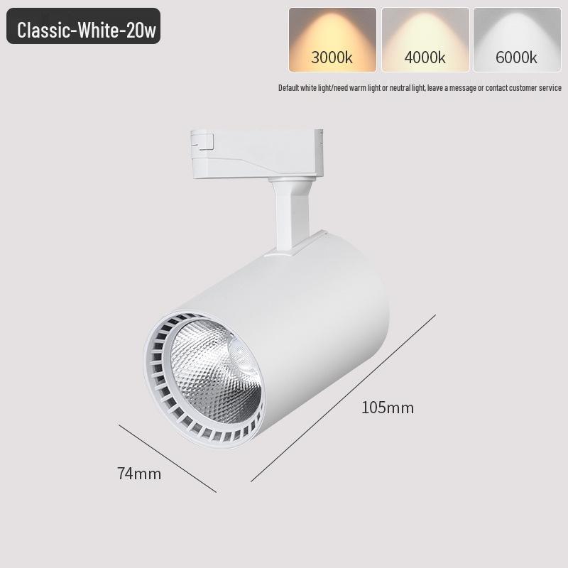 Modern GU10 LED Track Lighting for Stores and Showrooms