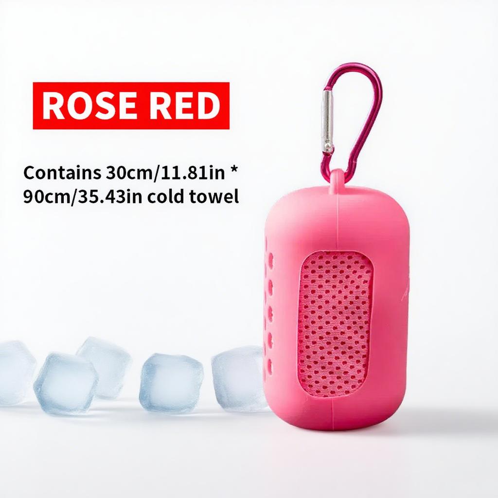 1PC 30 * 90cm toalha fria de silicone redonda, toalha de fibra ultrafina de secagem rápida, toalha de acessórios de praia, para esportes e fitness