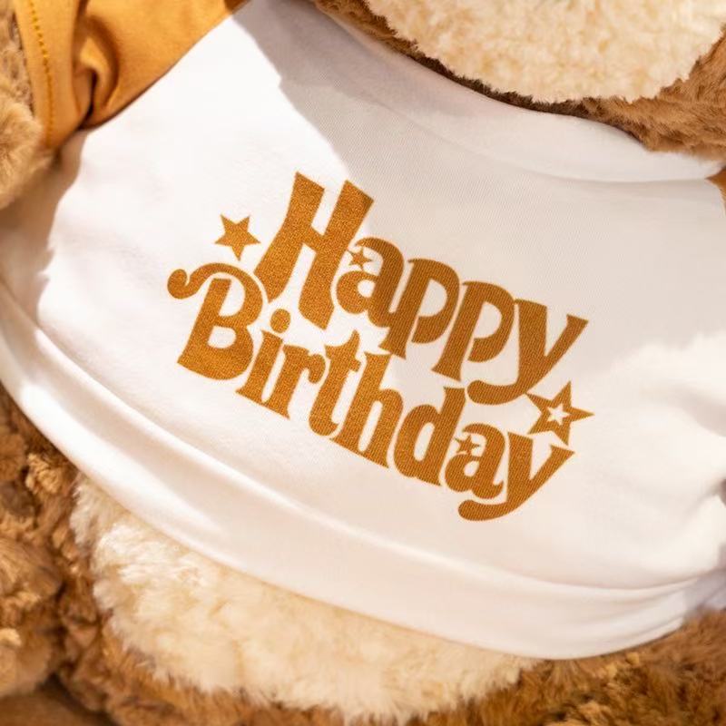 25/35cm Neuer Simulations-Festtagshut Teddybär Stofftier Plüschtier Cartoon Anime Niedliches Geschenk für Kindergeburtstag Lustige Puppe