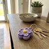 3D Print Flower Mechanical Clicker Keychain Crisp Click Sound Clicker Mechanism Knit Texture Fidget Keychain Simulation Plastic