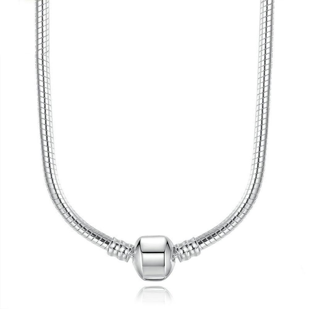 

45cm Threaded Snake Chain Necklace Elegant Trendy Jewelry for Women Fashion Accessory Gift