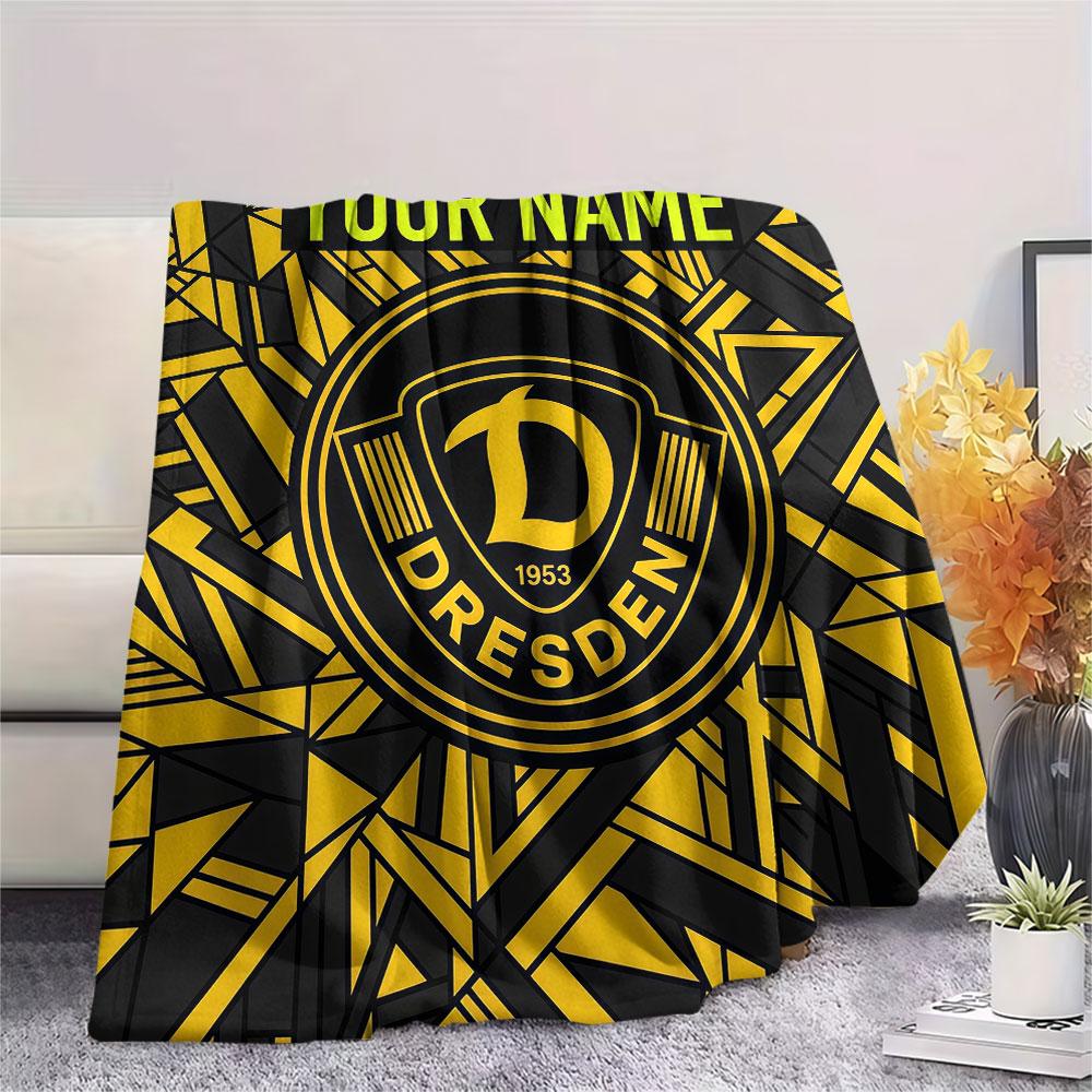 Custom Name,SG Dynamo Dresden Printed Flannel Blanket, soft throw for bedroom sofa, washable, Christmas present, great gift.