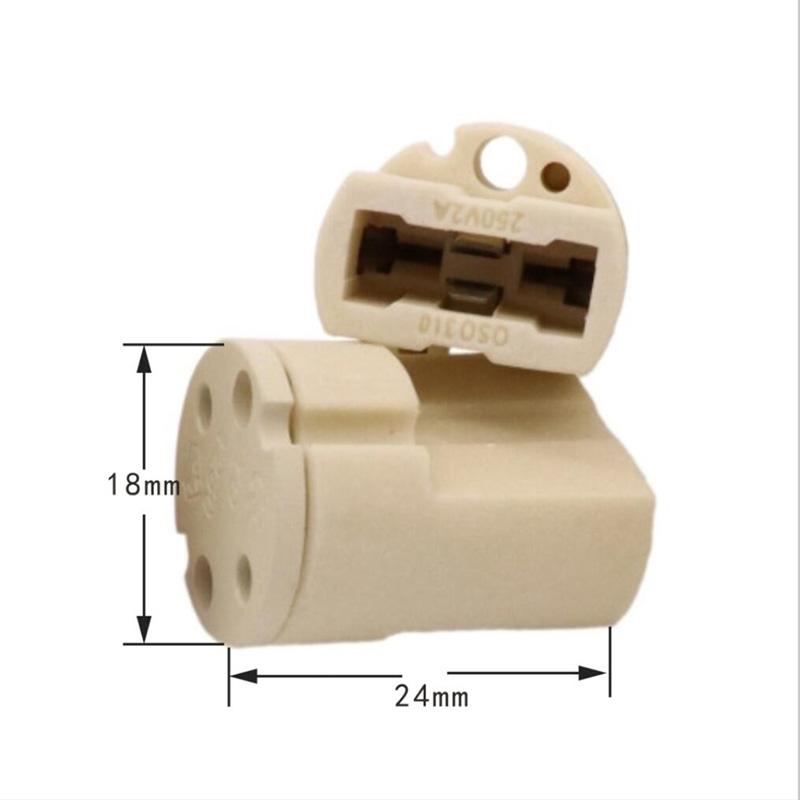 0.2m Ceramic G9 Halogen Type power socket led Lamp bulb Base 250V 2A Ceramic Holder cable wire connector G9 lead LED lights