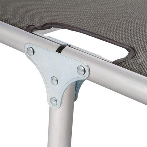 Tumbona de jardín con dosel solar - Ajustable