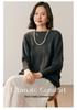 Women's Cashmere Batwing Sleeve Sweater - Autumn/Winter Solid Color Slimming Knit Pullover