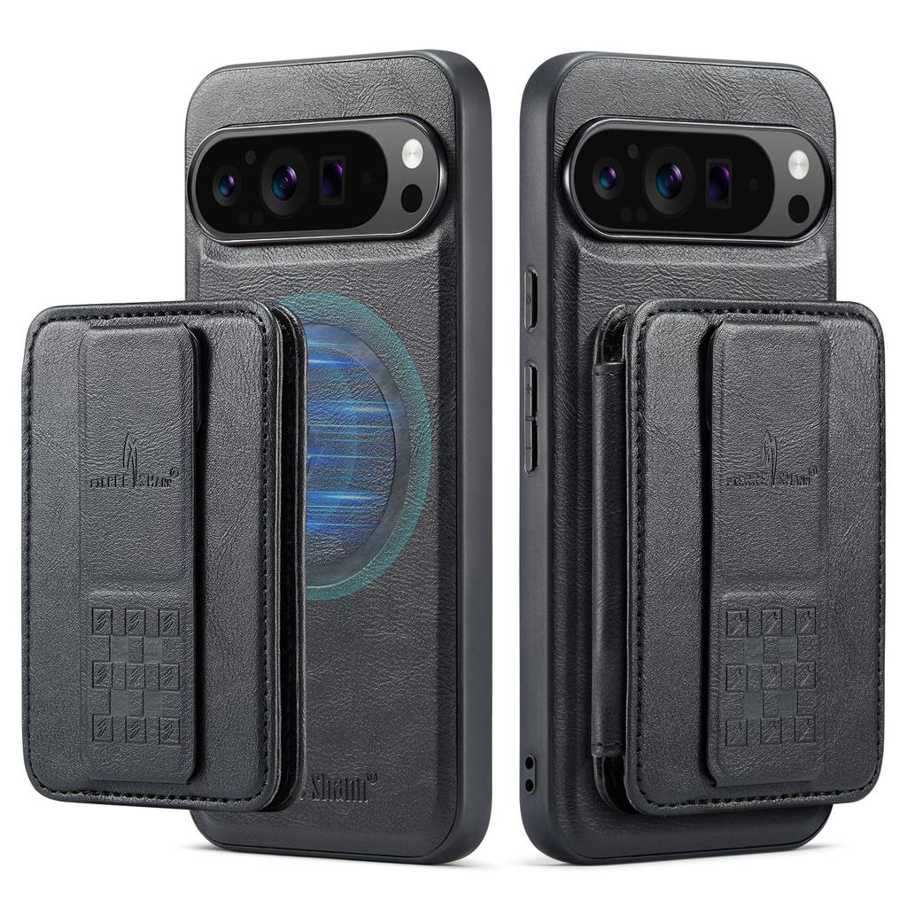 2 in 1 Detachable Cards Solt Wallet Leather Case for Google Pixel 9 Pro XL 8 8A 7 7A Vertical Bag Invisible Bracket RFID Cover
