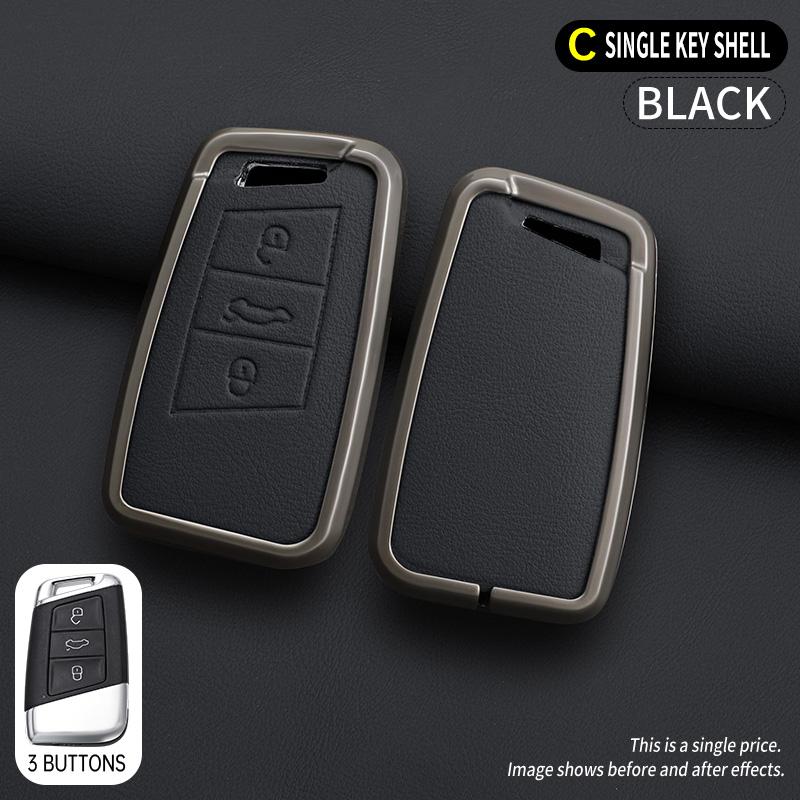 Auto Key Fob Cover Mount Case Fit For Skoda Octavia A7 A5 Fabi Yeti Fit For Vw Volkswagen Tiguan Passat Polo Mk T-Roc B8 Auto Auto Accessories