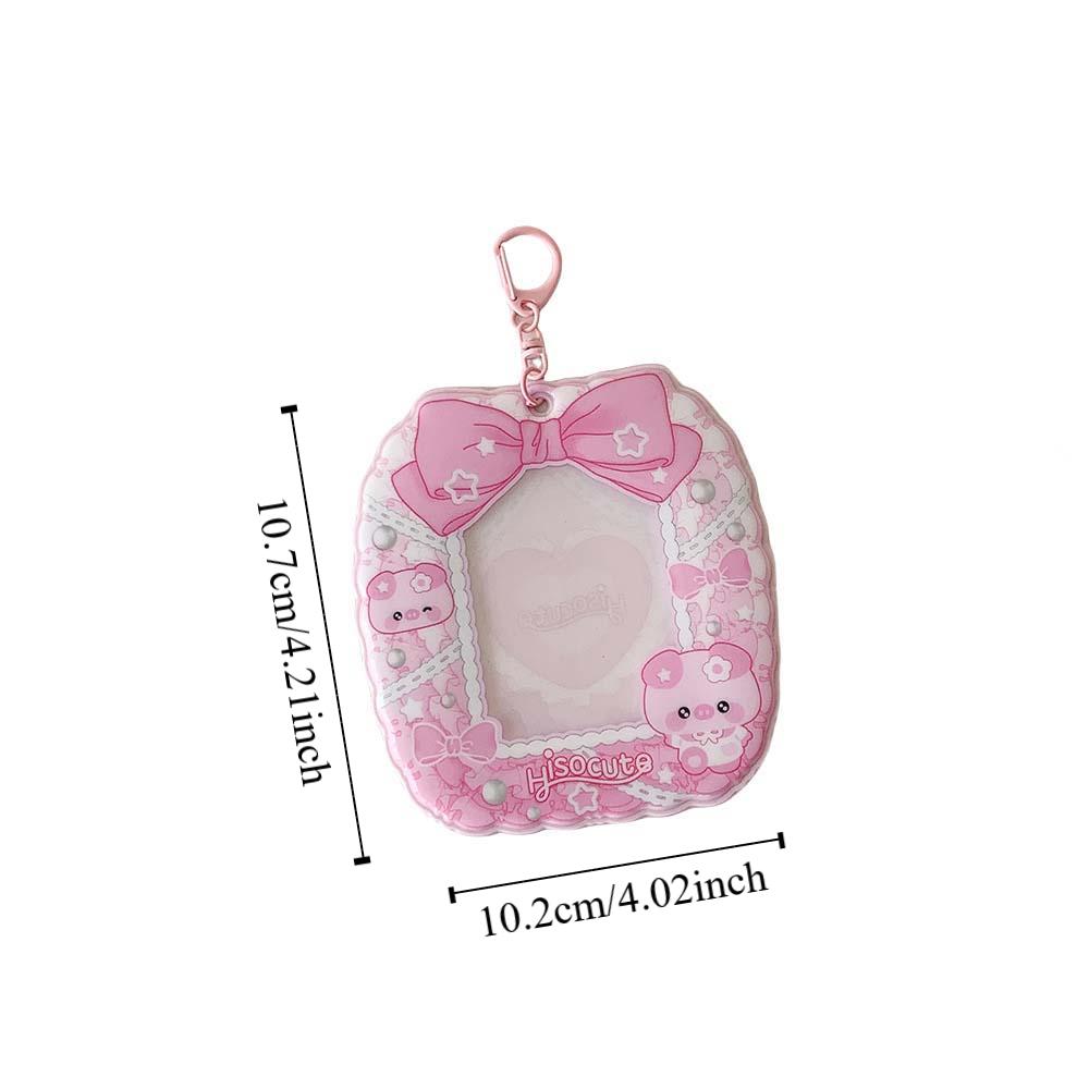 Keychain Pendant ID Photo Photocard Frame Idol Card Display Protector  Student Friends
